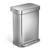 simplehuman LINER POCKET Kosz Pedałowy 55 l - Stal Nierdzewna FPP